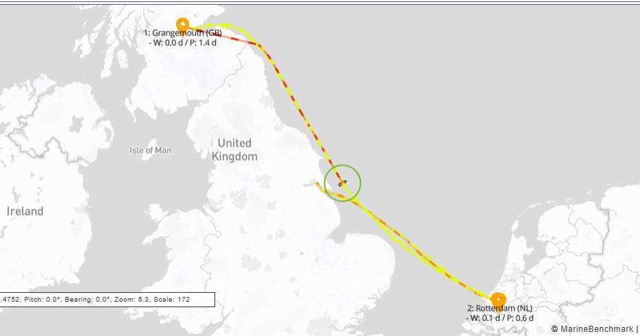 Xeneta - Solong tracking map